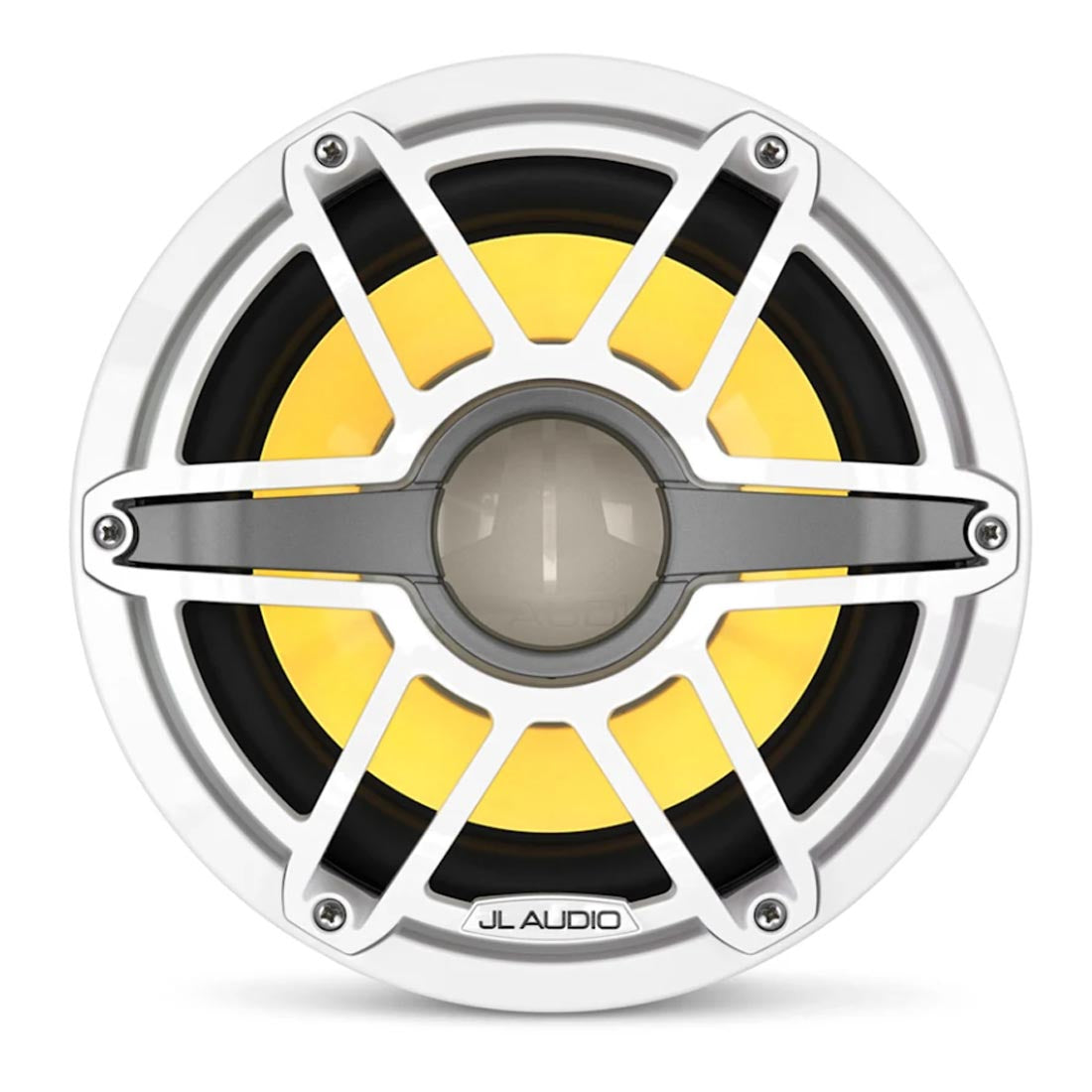 JL Audio M6-10W-S-GwGw-i-4 M6 Series 10" LED Light Marine Subwoofer - White Sport – #93645