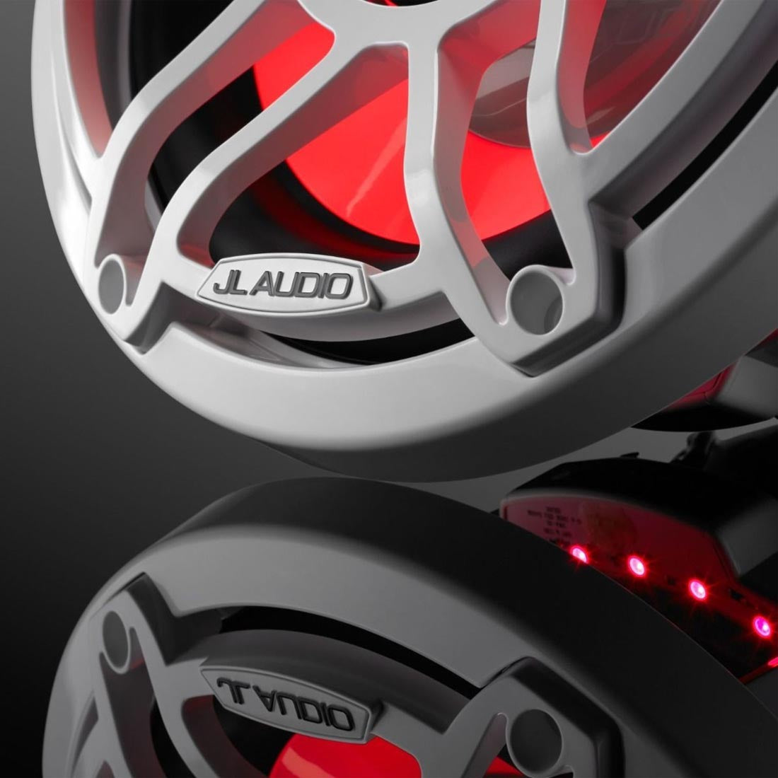 JL Audio M6-10W-S-GwGw-i-4 M6 Series 10" LED Light Marine Subwoofer - White Sport – #93645