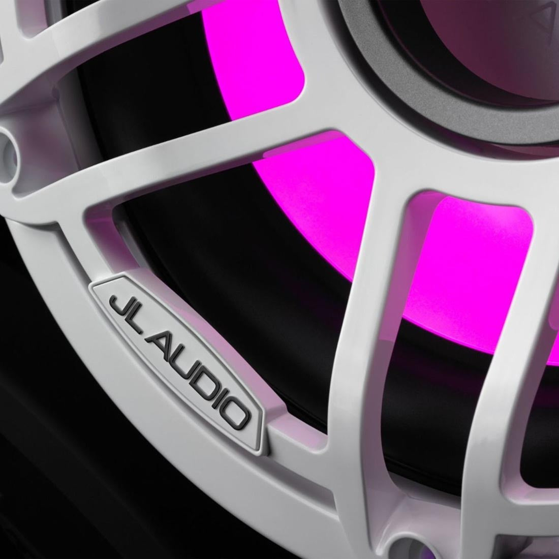 JL Audio M6-10W-S-GwGw-i-4 M6 Series 10" LED Light Marine Subwoofer - White Sport – #93645