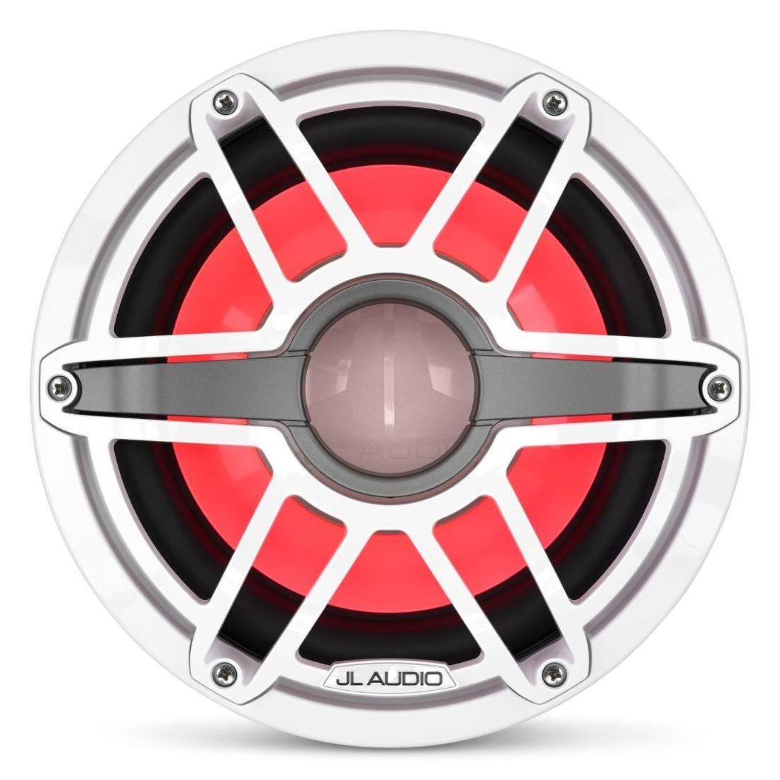 JL Audio M6-10W-S-GwGw-i-4 M6 Series 10" LED Light Marine Subwoofer - White Sport – #93645