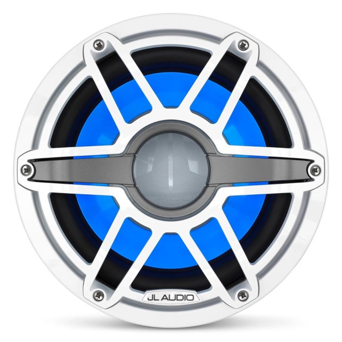 JL Audio M6-10W-S-GwGw-i-4 M6 Series 10" LED Light Marine Subwoofer - White Sport – #93645