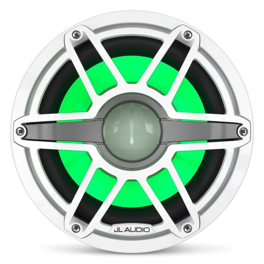 JL Audio M6-10W-S-GwGw-i-4 M6 Series 10" LED Light Marine Subwoofer - White Sport – #93645