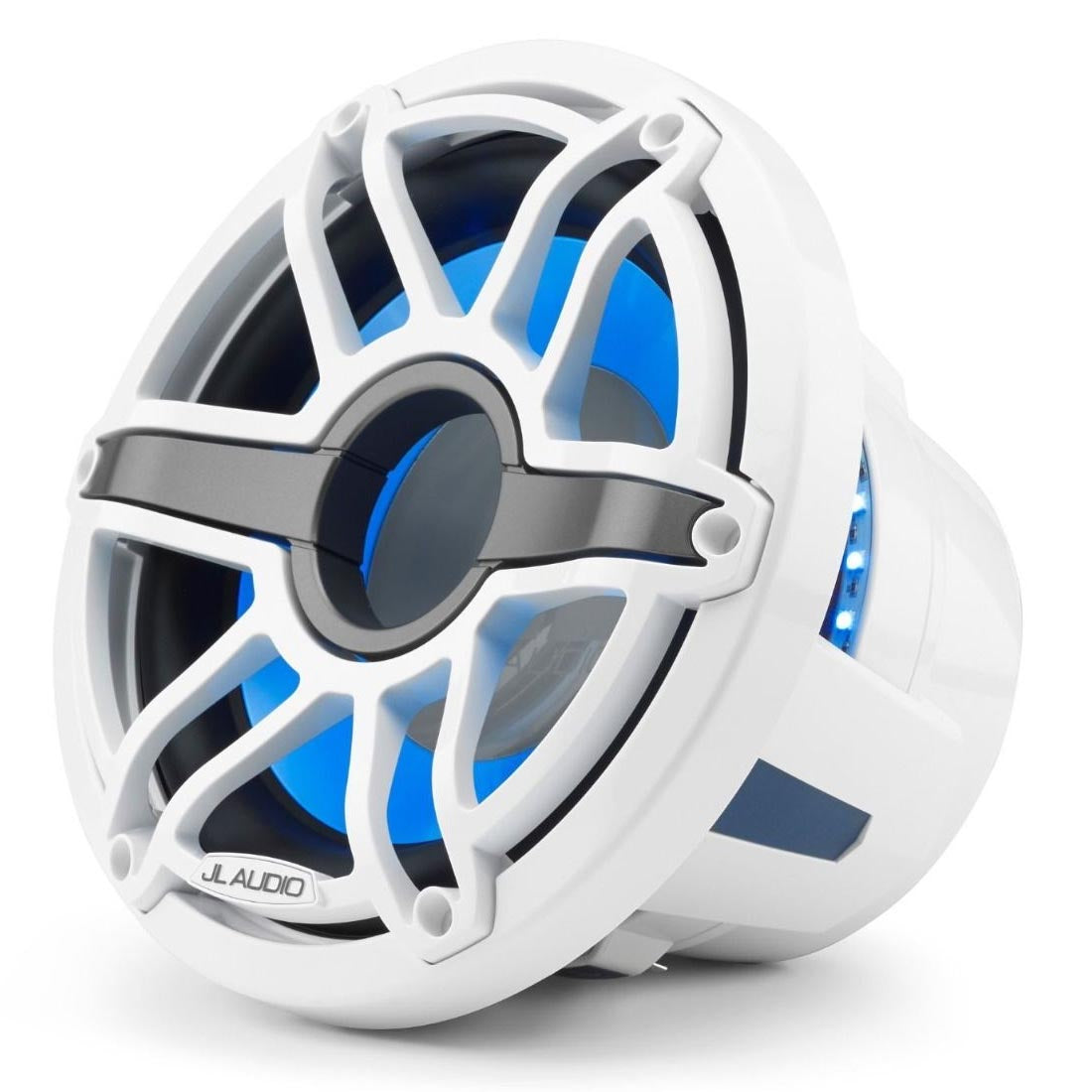 JL Audio M6-10W-S-GwGw-i-4 M6 Series 10" LED Light Marine Subwoofer - White Sport – #93645