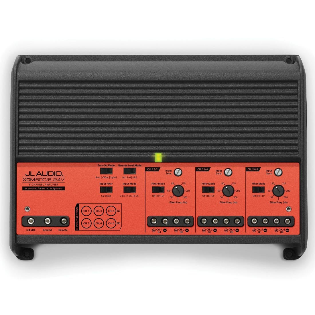 JL Audio XDM600/6-24V 6 Channel 600 W Class D Full-Range Car/Marine Amplifier - #98688