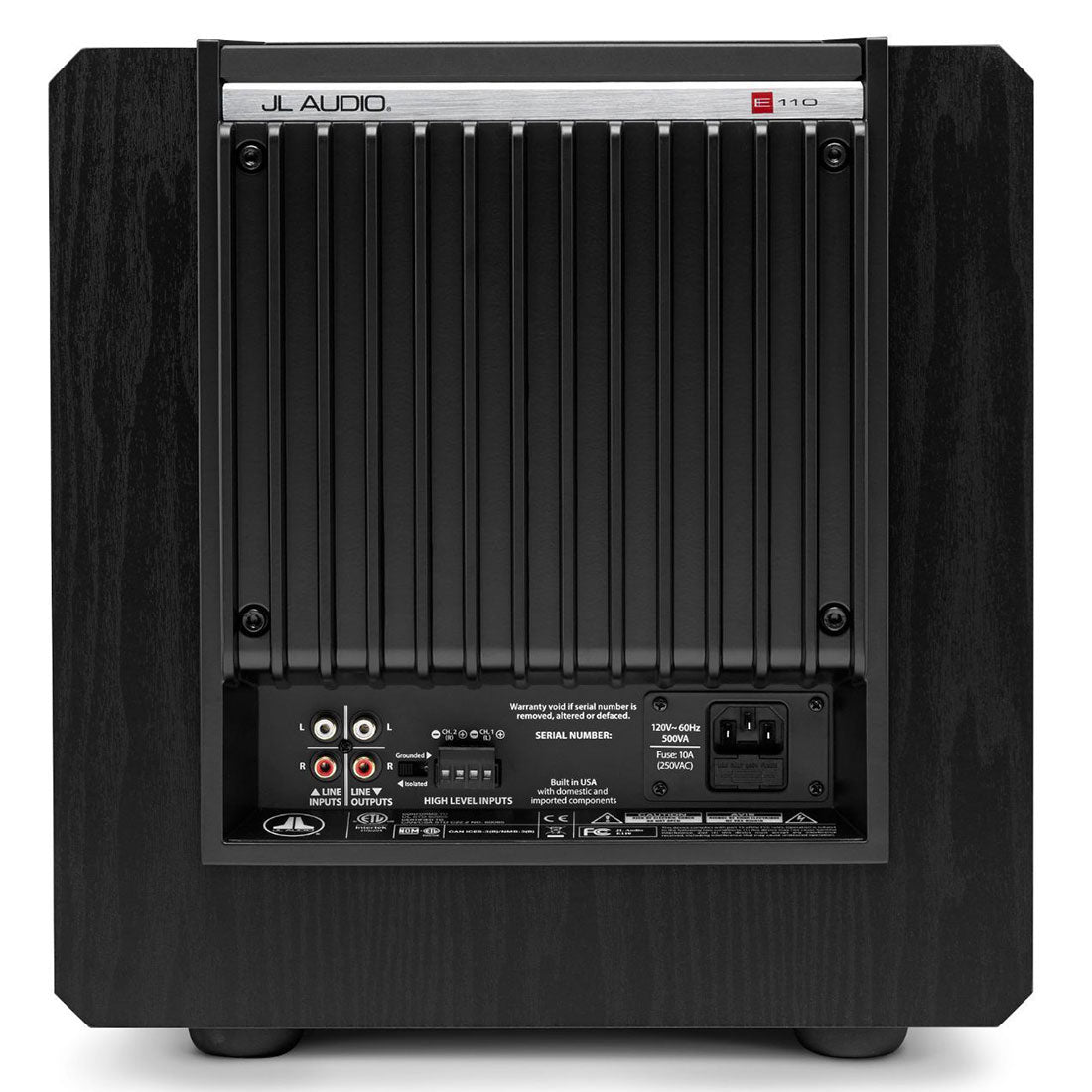JL Home Audio E110-ASH Rear