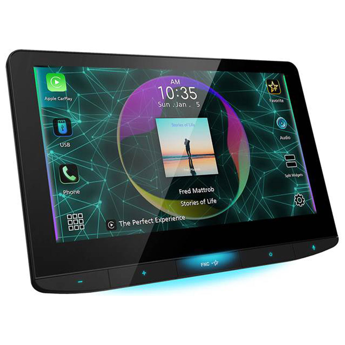 JVC KW-Z1000W 10.1" HD Screen Floating Digital Media Receiver