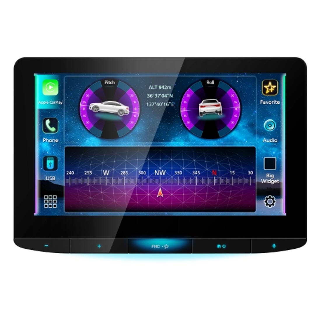 JVC KW-Z1000AW 10.1" HD Direct Replacement Floating Digital Multimedia Receiver
