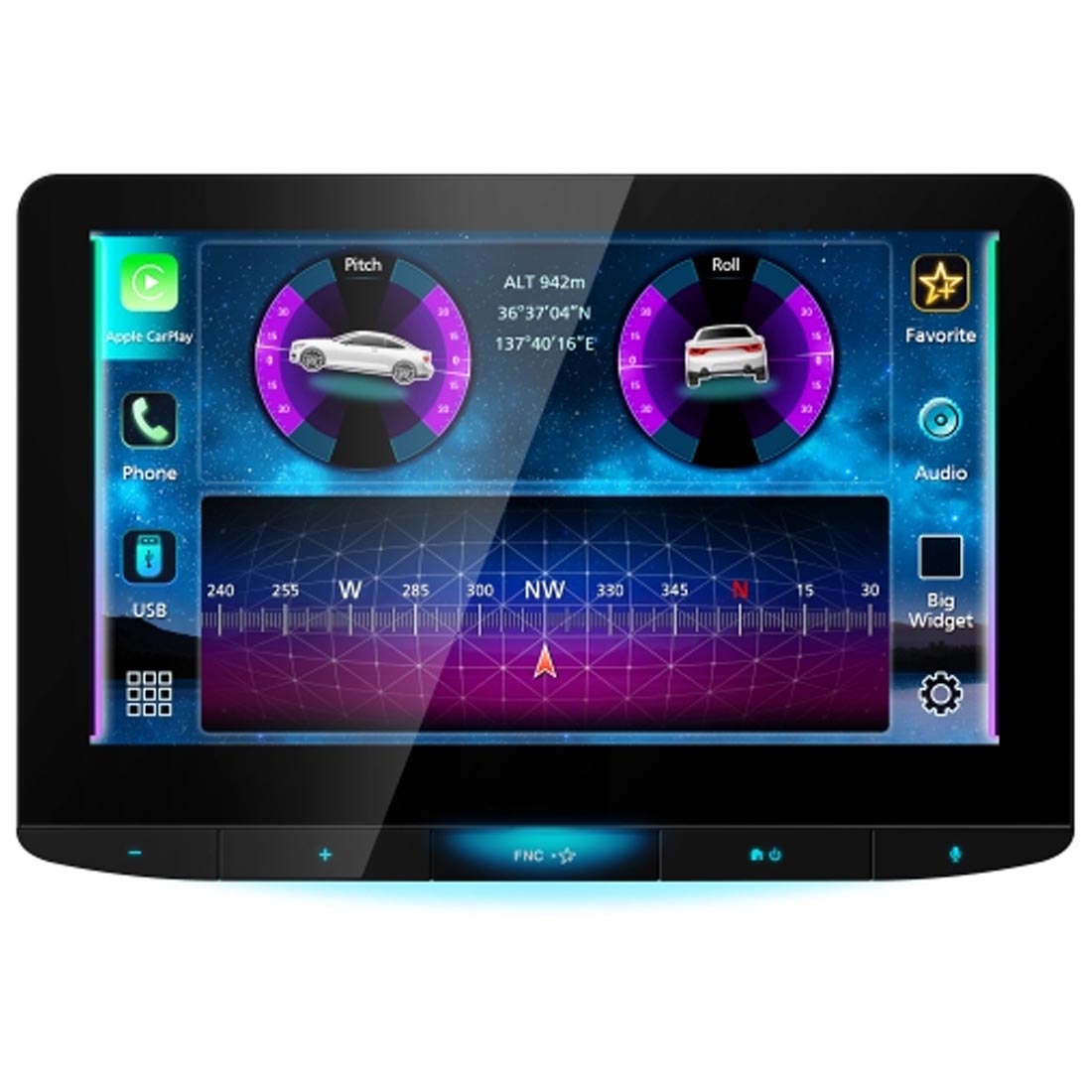 JVC KW-Z1001W 10.1" HD Floating Digital Media Receiver (does not play discs)