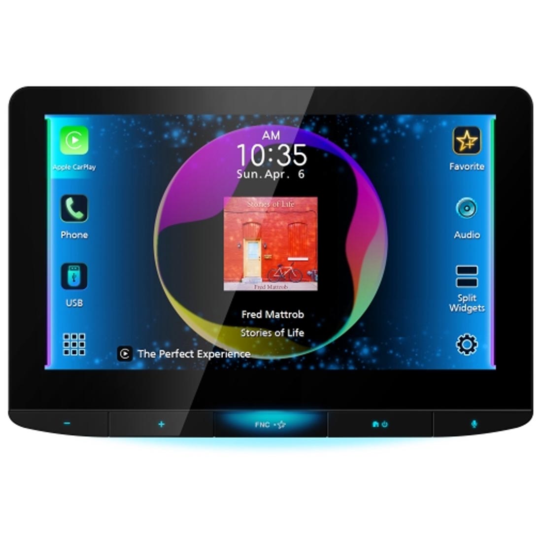 JVC KW-Z1001W 10.1" HD Floating Digital Media Receiver (does not play discs)