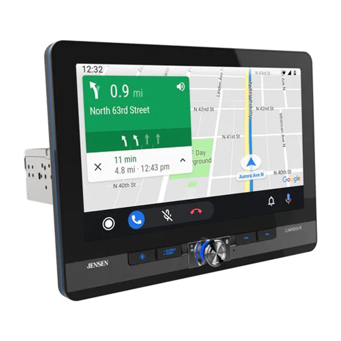Jensen CAR1013-R 10.1" Floating Touchscreen Digital Multimedia Receiver