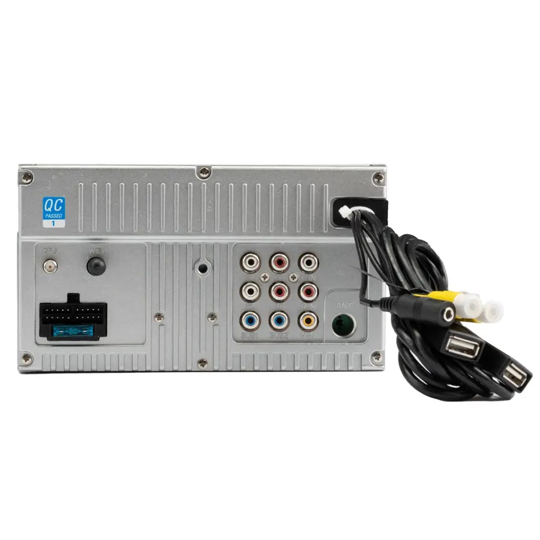 Jensen CAR723W 7" Double DIN Digital Mechless Multimedia Receiver with Apple CarPlay and Android Auto