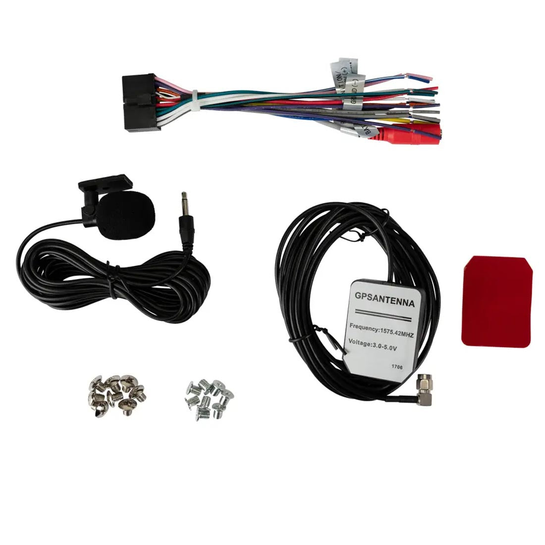 Jensen CAR723W 7" Double DIN Digital Mechless Multimedia Receiver with Apple CarPlay and Android Auto