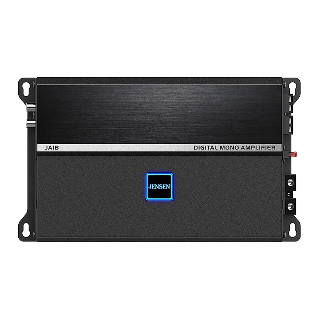 Jensen JA1B 595W Compact Class D Mono Subwoofer Amplifier with Bluetooth App Control