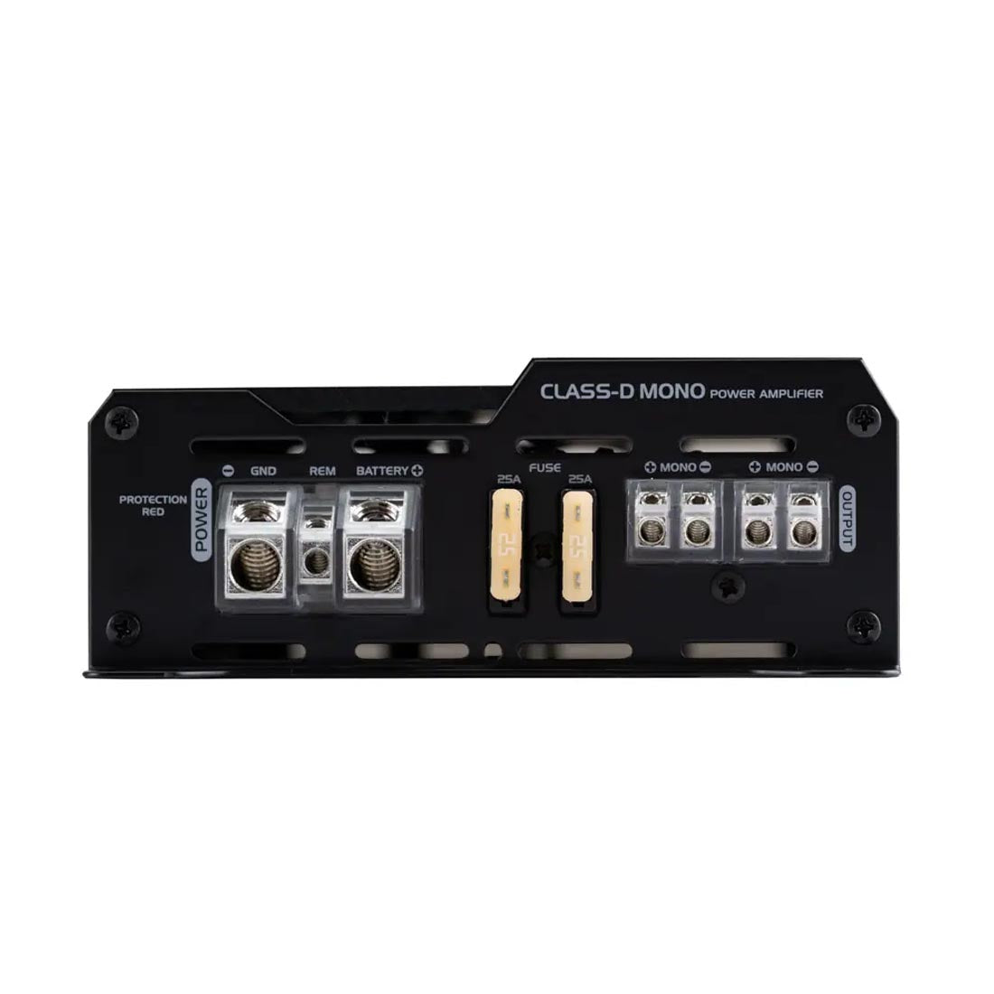 Jensen JA1B 595W Compact Class D Mono Subwoofer Amplifier with Bluetooth App Control