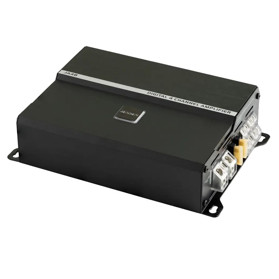 Jensen JA4B 230W Compact 4-Channel Class D Car Amplifier with Bluetooth App Control