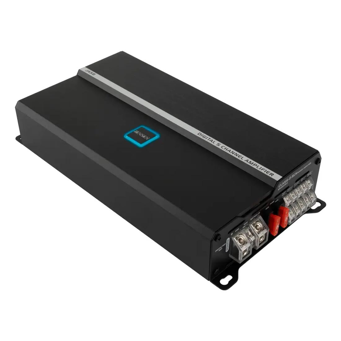 Jensen JA5B Compact Class D 5-Channel Car Amplifier with Bluetooth App Control