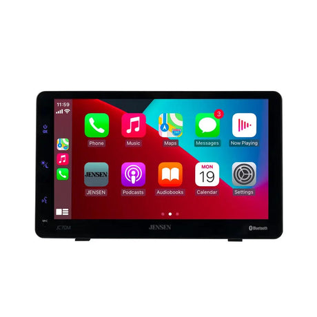 Jensen JC7DM 7" Windshield or Dashboard Mount Digital Monitor with Apple CarPlay and Android Support