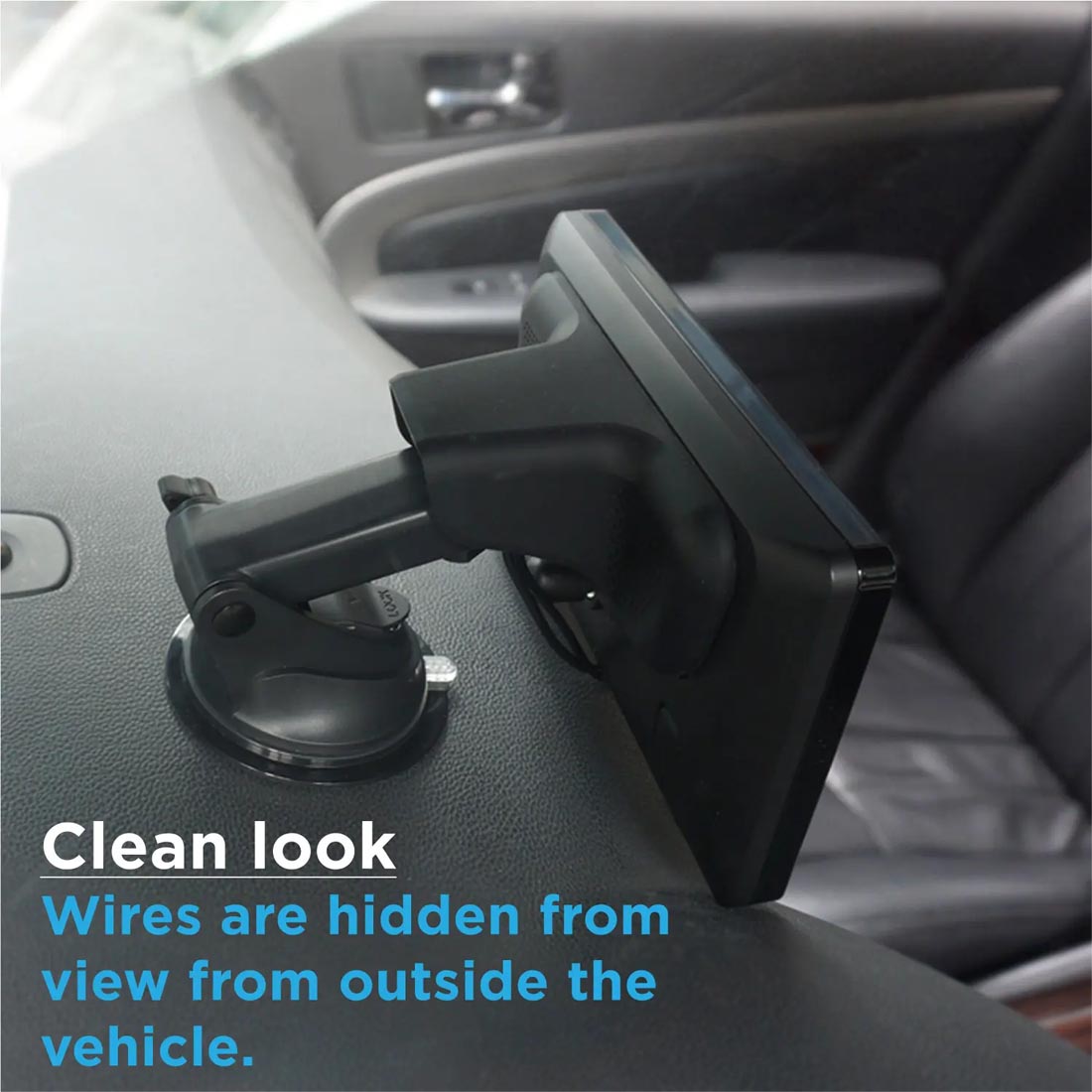 Jensen JC7DM 7" Windshield or Dashboard Mount Digital Monitor with Apple CarPlay and Android Support