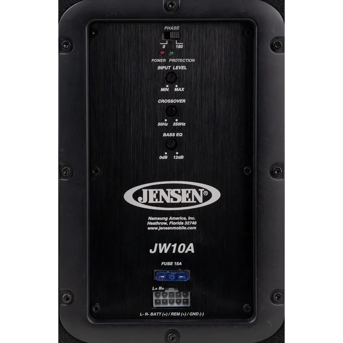 Jensen JW10A 10" Powered Subwoofer with Vented Enclosure