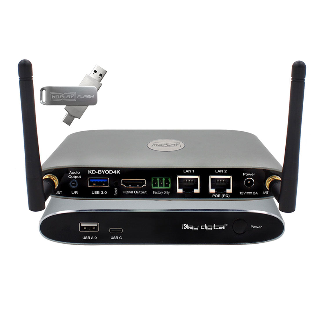 Key Digital KDBYOD4K 4K Wireless Presentation Gateway