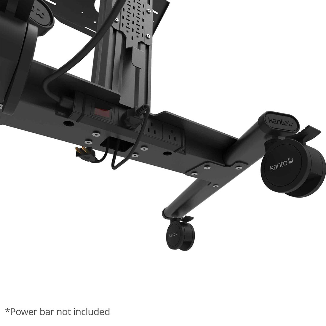 Kanto MPC77 Rolling AV Cart Compatible with All-in-One Video Conferencing Systems