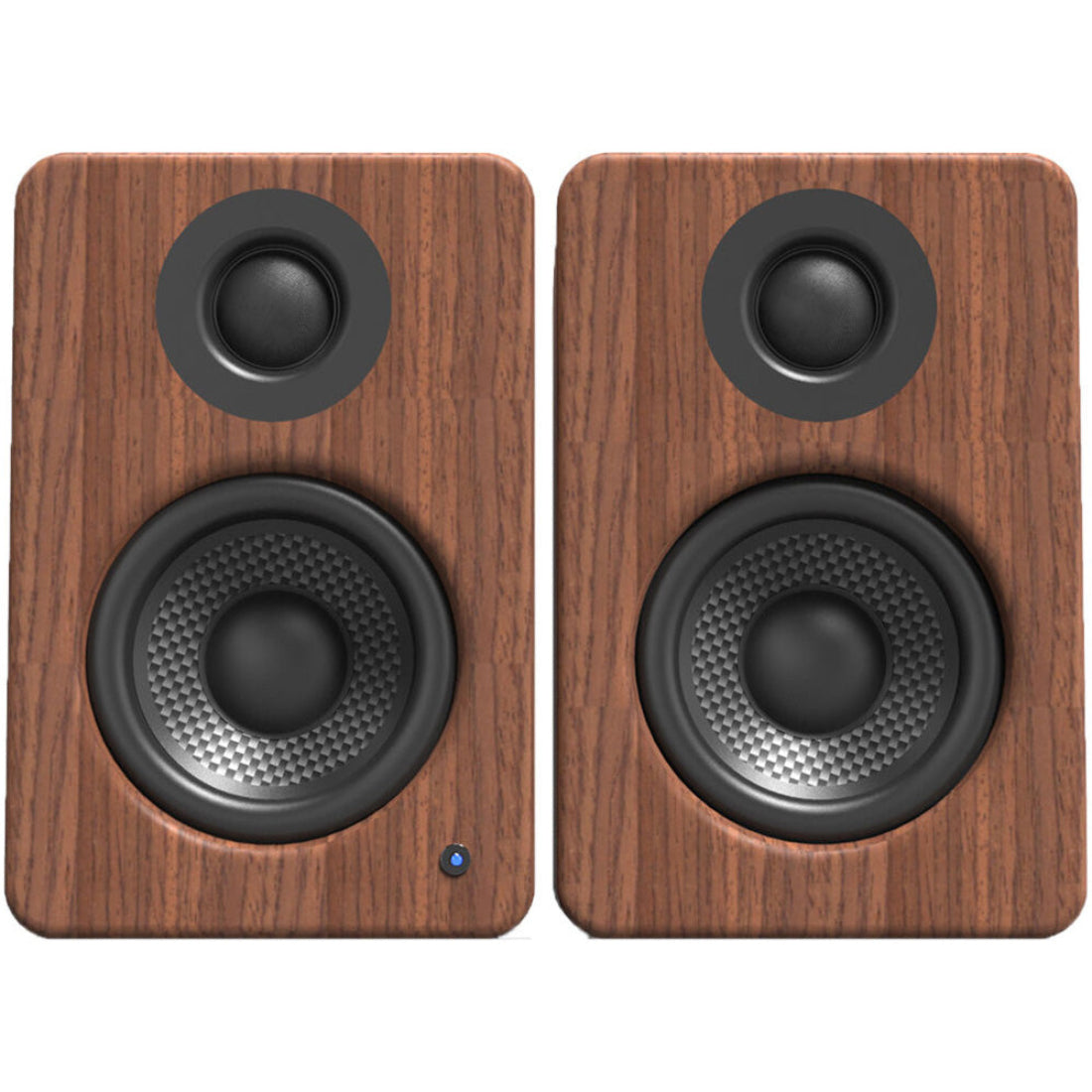 Kanto YU2WALNUT YU2 Powered Desktop Speakers - Pair - Walnut