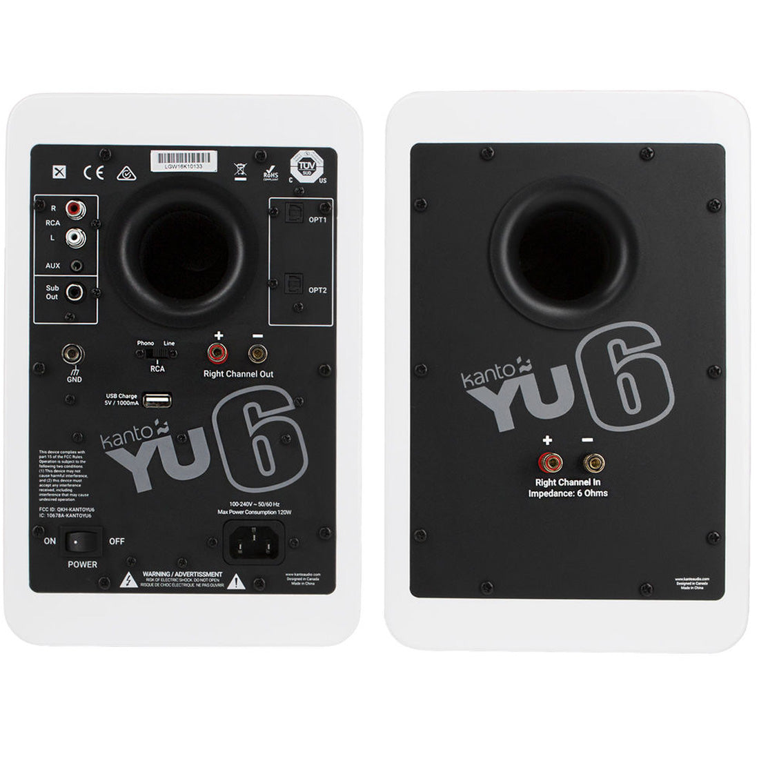 Kanto YU6MW YU6 Powered Desktop Speakers