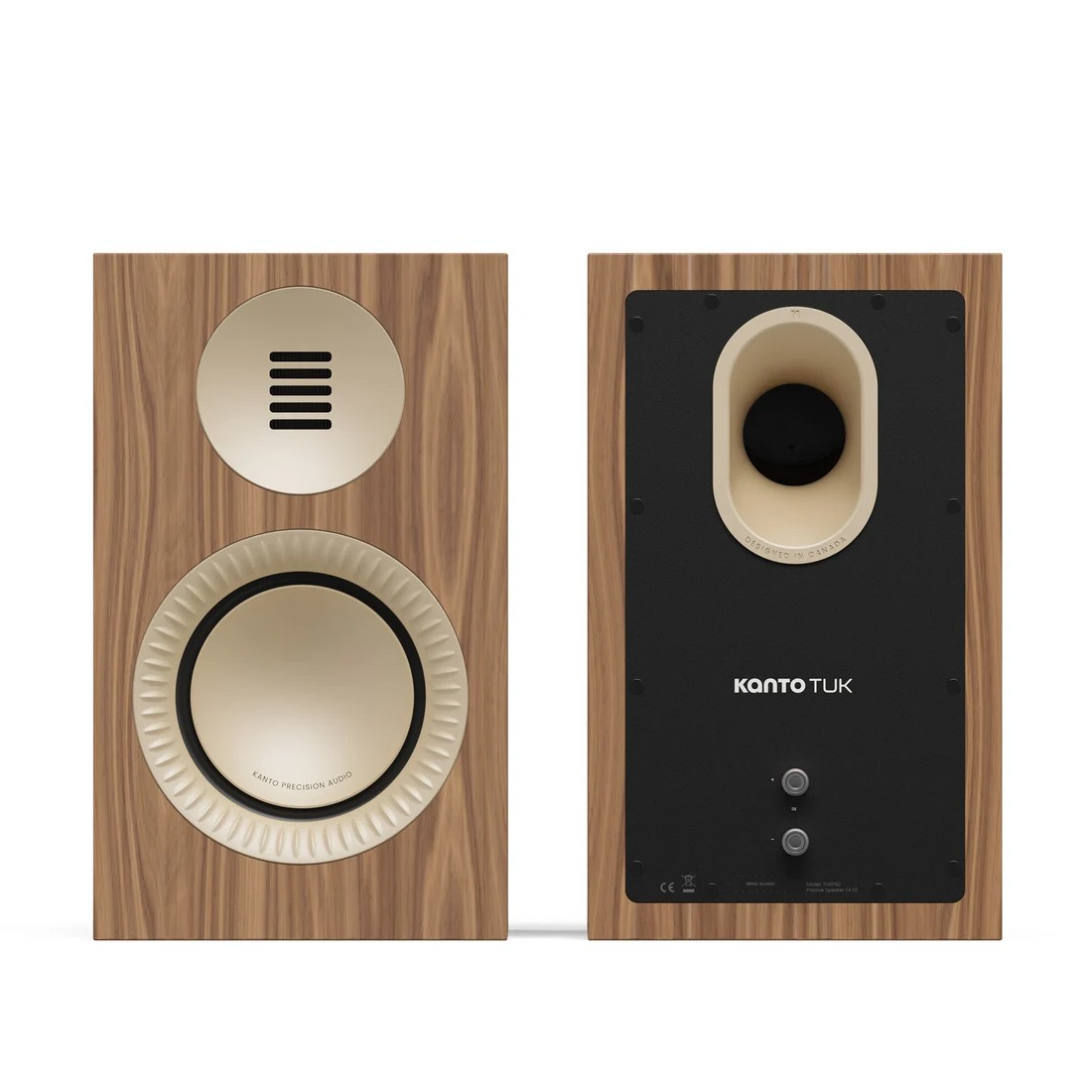 Kanto TUK Passive(2nd Gen) Bookshelf Speakers with AMT Tweeters - Pair