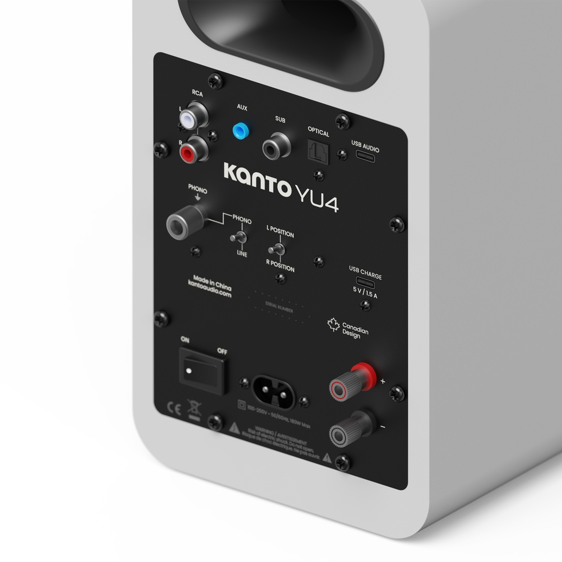 Kanto YU4 2nd Generation Powered Bookshelf Speakers with DSP - Pair