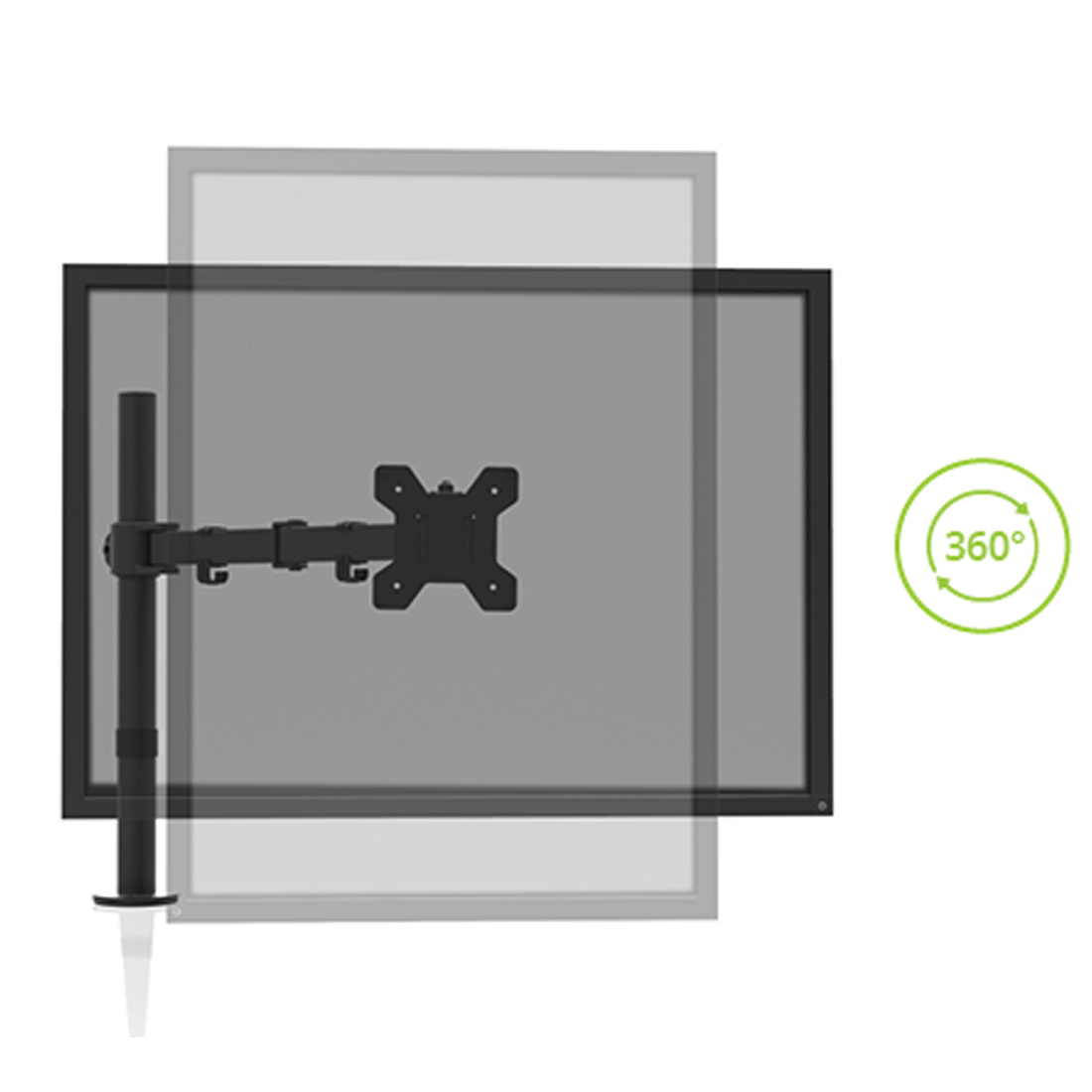 Kanto DML1000 Desktop Monitor Mount with 22 lb Capacity