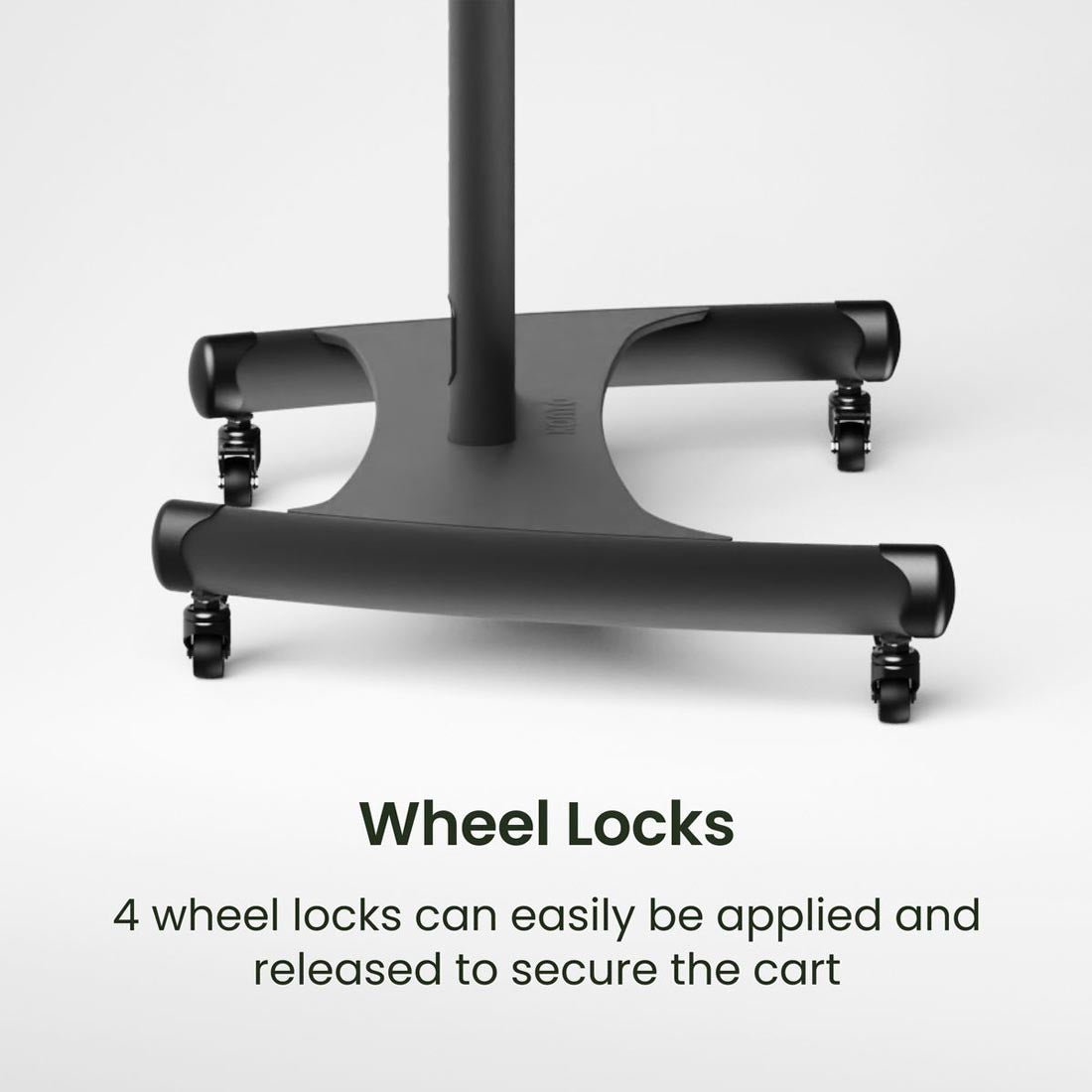 Kanto MTM70PL Rolling TV Cart with Height Adjustment for 40" - 70" TVs