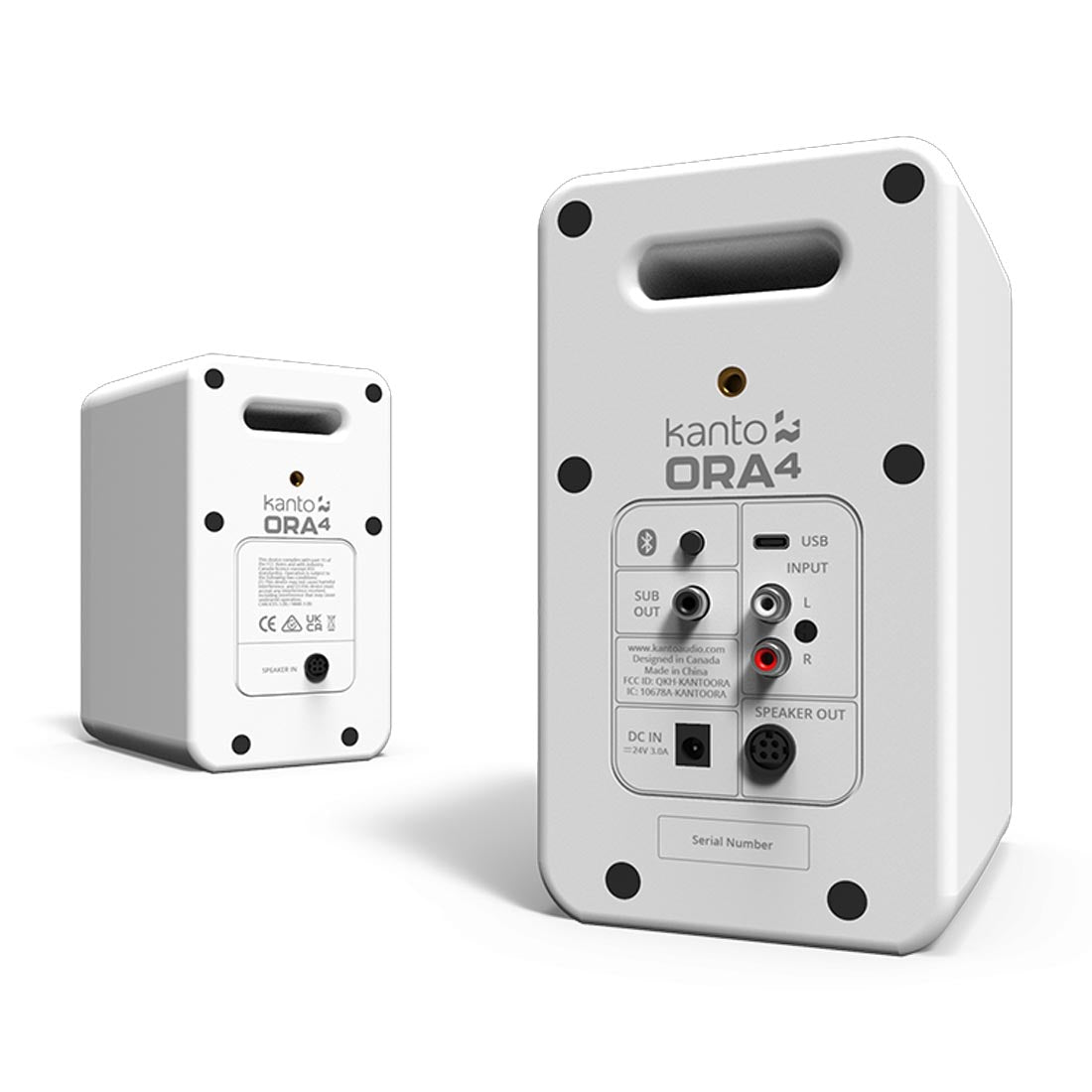 Kanto ORA4 Desktop Speakers with USB-C and Bluetooth - Pair