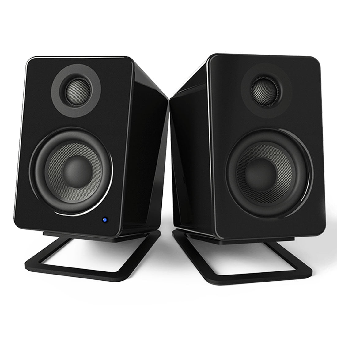 Kanto S2 Vertical Tilting Desktop Speaker Stands - Pair - Black