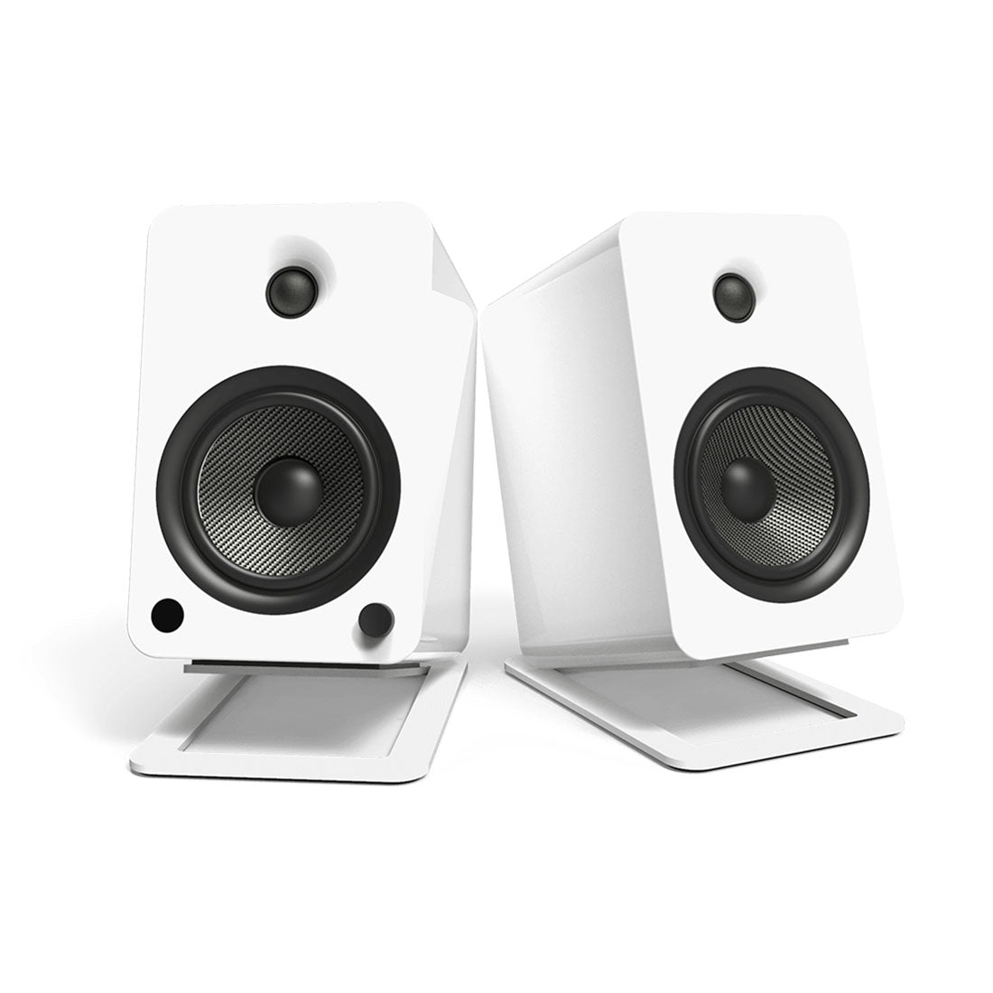 Kanto S6W Vertical Tilting Desktop Speaker Stands - White