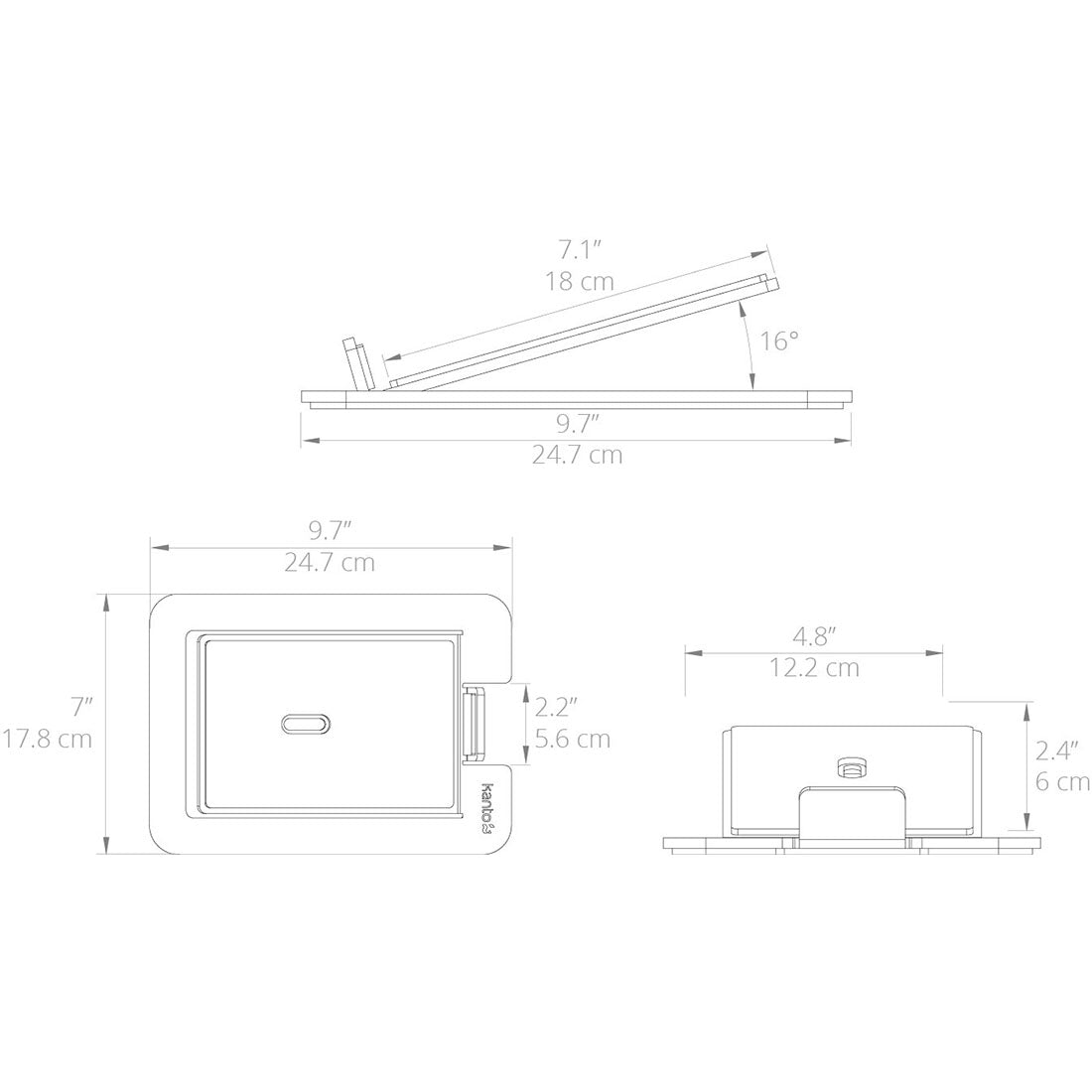 Kanto S6 Vertical Tilting Desktop Speaker Stands - White