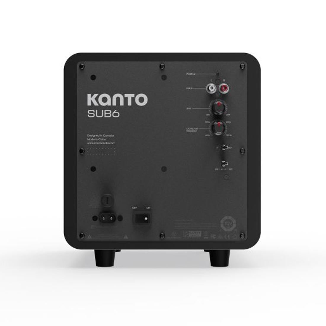 Kanto SUB6V 6" 100W RMS Sealed Powered Subwoofer