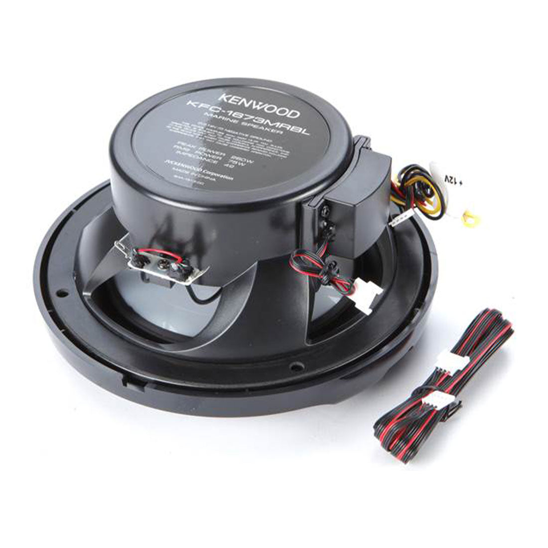 Kenwood KFC-1673MRBL 6.5" 2-Way Marine Speakers with Built-in LED Lights - Black (KFC1673MRBL)