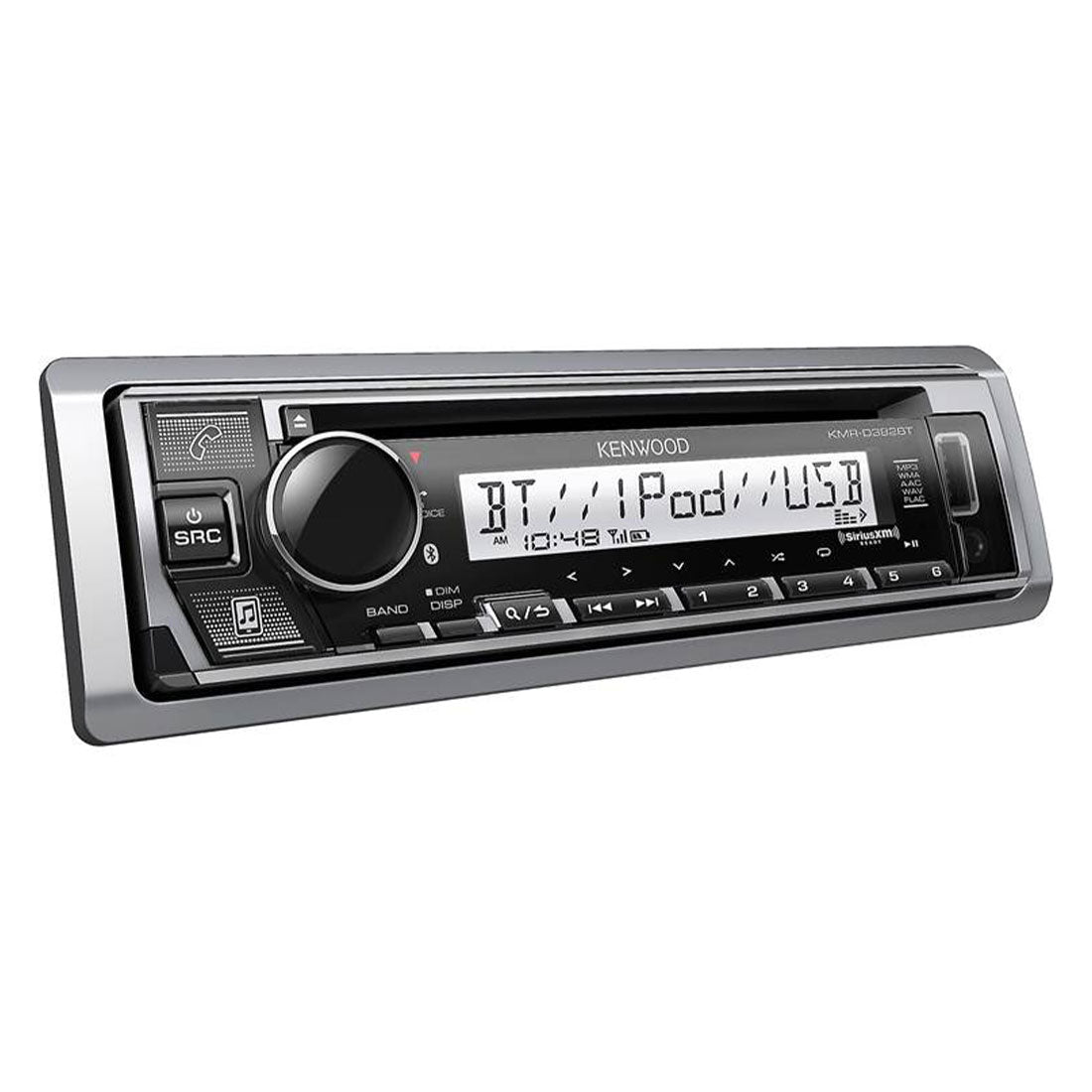 Kenwood KMR-D382BT Marine CD-Receiver with Bluetooth & Conformal Coating