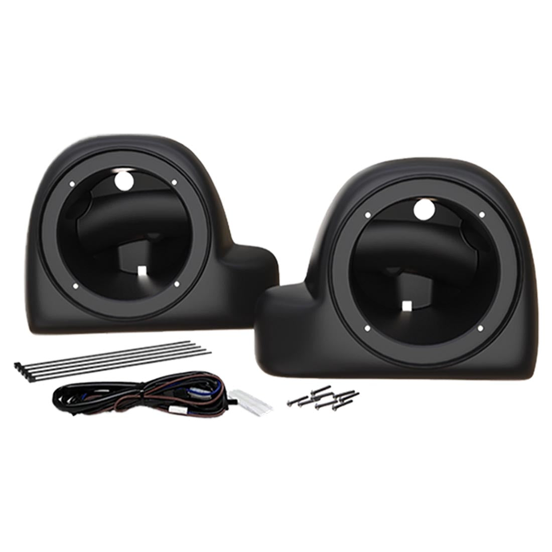 Kenwood eXcelon CA-POD14AC Lower Speaker Pods for Air-Cooled Harley-Davidson Touring Motorcycles (CAPOD14AC)