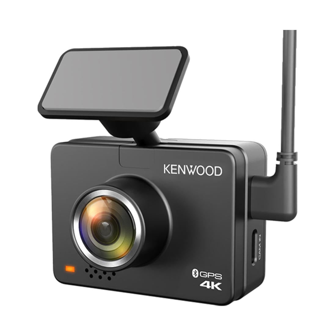 Kenwood DRV-A610WDP 2-Channel Compact 4K HD Dash Camera with 2" Display, Wi-Fi, and GPS  includes Rear-View Cam (DRVA610WDP)