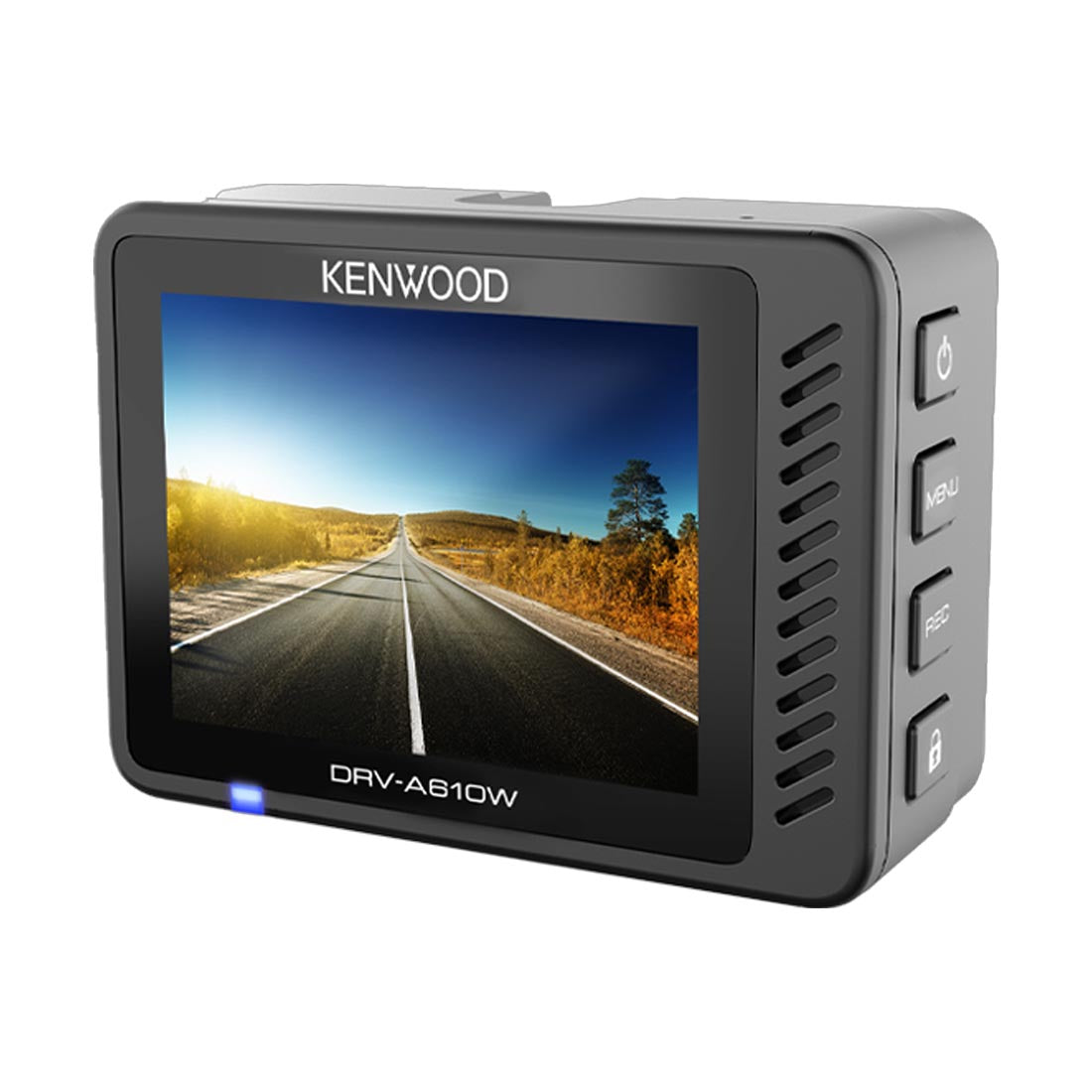 Kenwood DRV-A610WDP 2-Channel Compact 4K HD Dash Camera with 2" Display, Wi-Fi, and GPS  includes Rear-View Cam (DRVA610WDP)