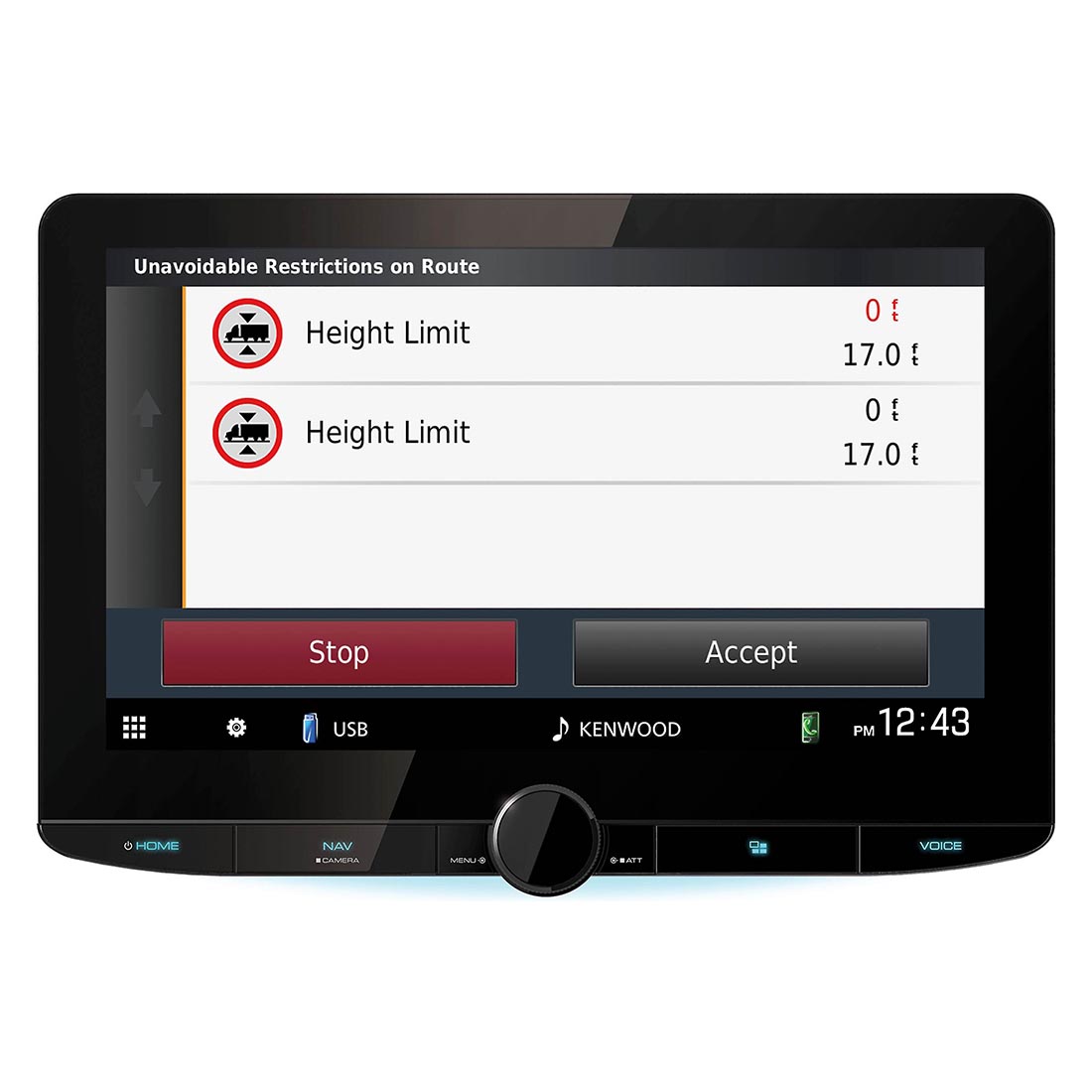 Kenwood DNR1008RVS 10.1" Digital Multimedia Receiver with Built-in Navigation