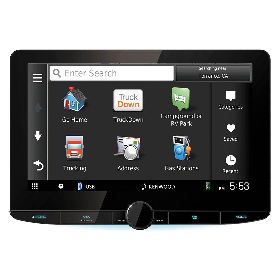 Kenwood DNR1008RVS 10.1" Digital Multimedia Receiver with Built-in Navigation