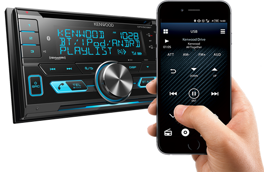 Kenwood DPX505BT 2-DIN CD Receiver with Bluetooth