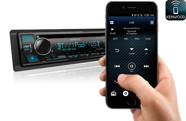 Kenwood KDC-BT382U CD-Receiver with Bluetooth