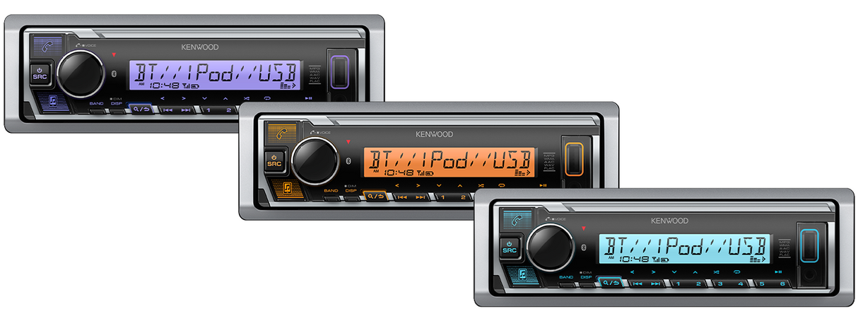 Kenwood KMR-M332BT Marine Digital Media Receiver with Bluetooth