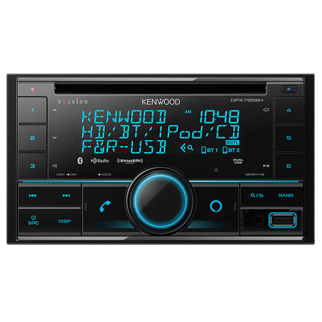 Kenwood eXcelon DPX795BH Dual Din CD Receiver with Bluetooth & HD Radio