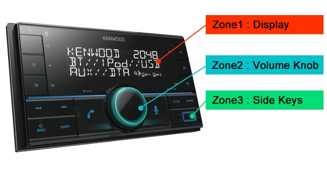 Kenwood eXcelon DPX795BH Dual Din CD Receiver with Bluetooth & HD Radio