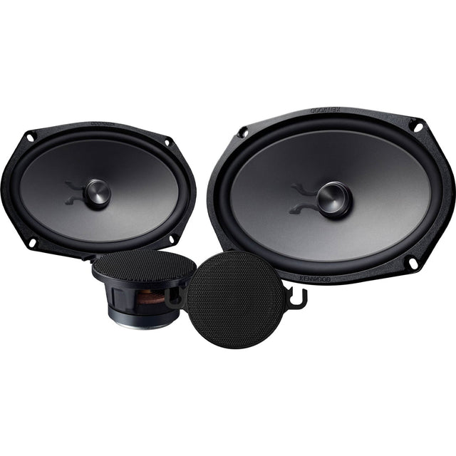 Kenwood eXcelon KFC-XP6902C 6×9″ 2-Way Speakers with 2.75″ Tweeters Component Speaker System