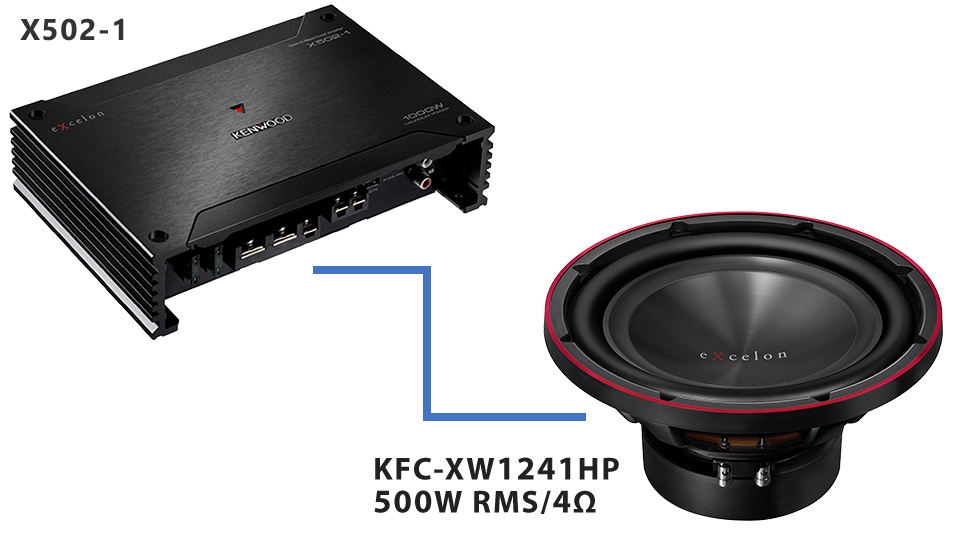 Kenwood eXcelon KFC-XW1241HP 12" 4-ohm Component Subwoofer